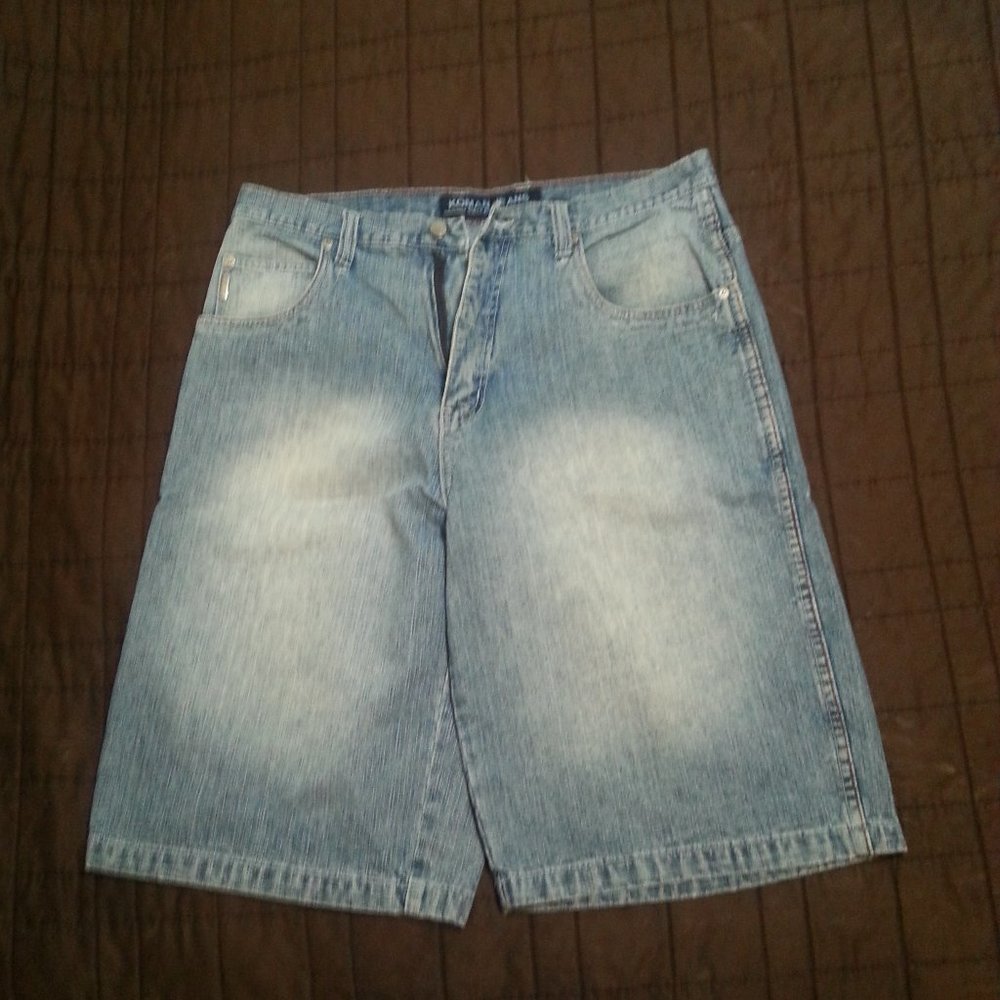 Vintage Y2K  Komani shorts denim jean Baggy Streetwear Skater